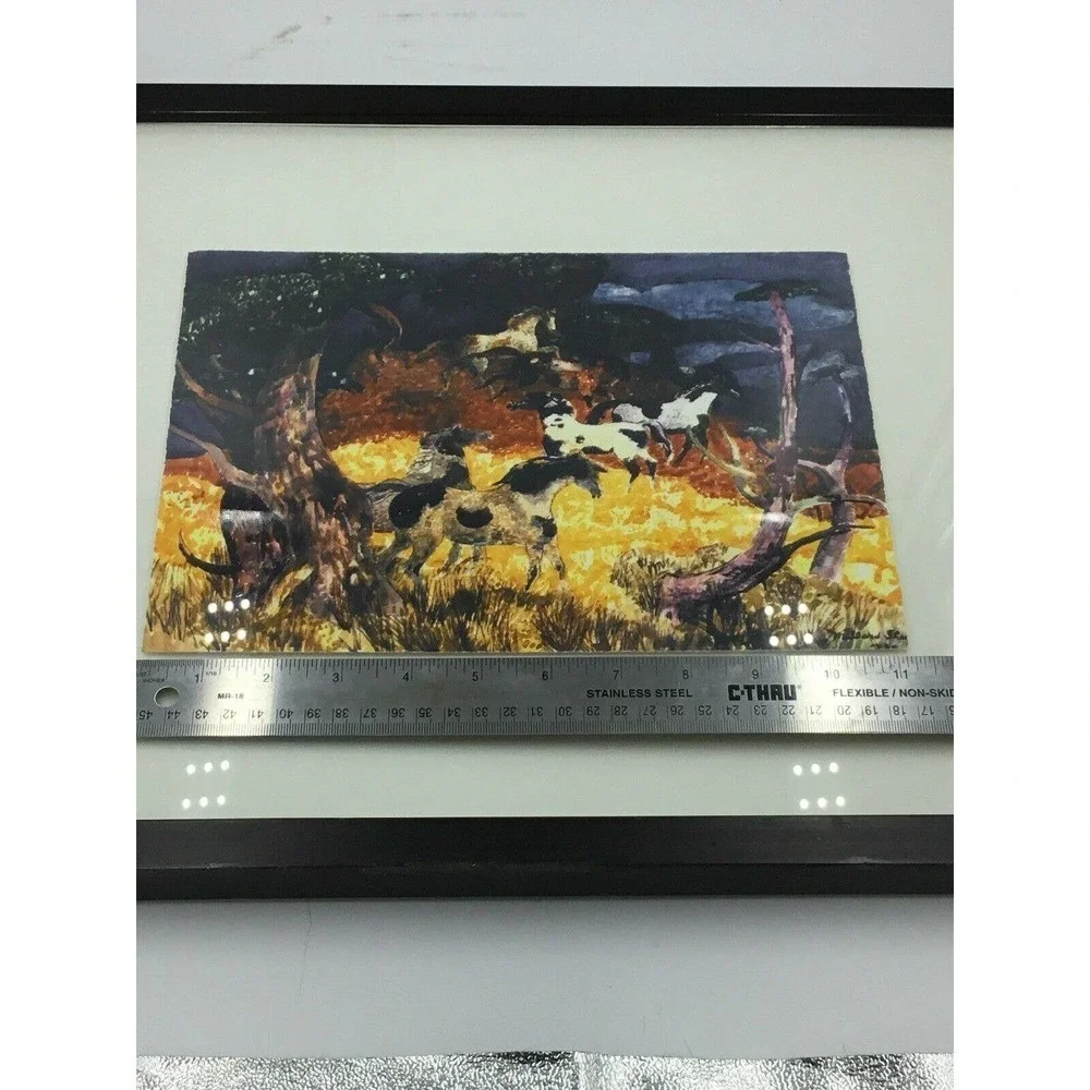Millard Sheets framed matted